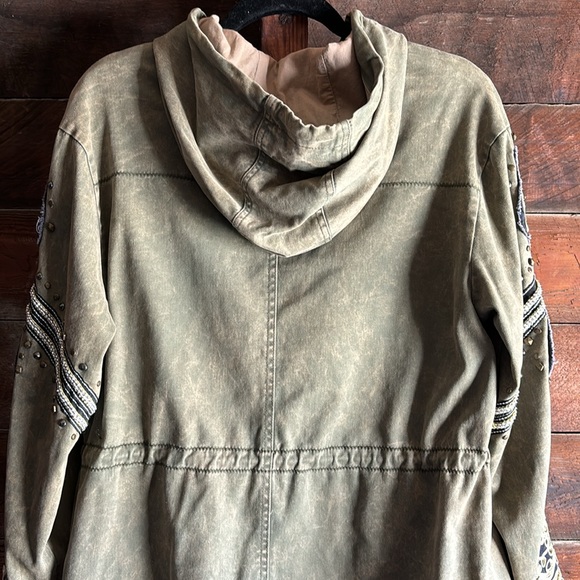 free people golden quills military parka - Picture 12 of 14